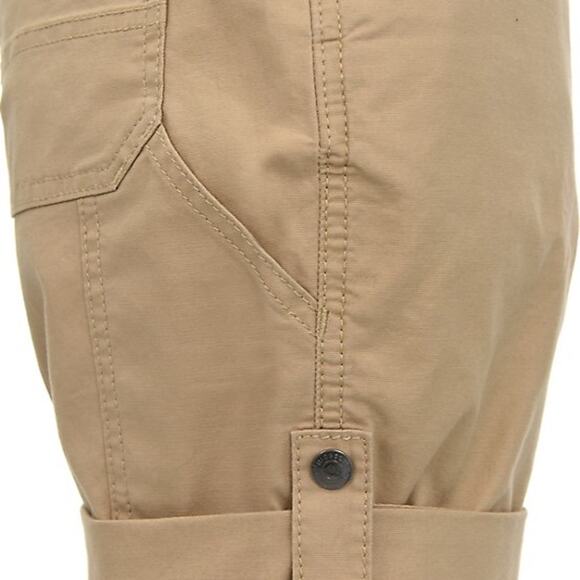 NWT Ridgecut Relaxed Fit Khaki Brown Roll-Up Work Shorts Women's Size 14 - Picture 7 of 11